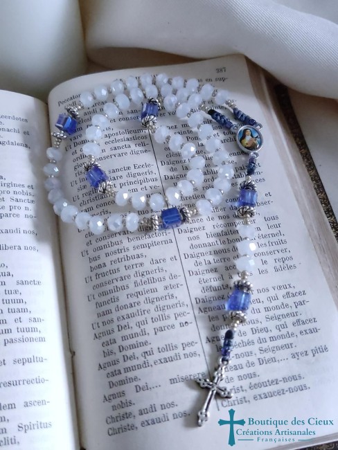 chapelet artisanal en verre