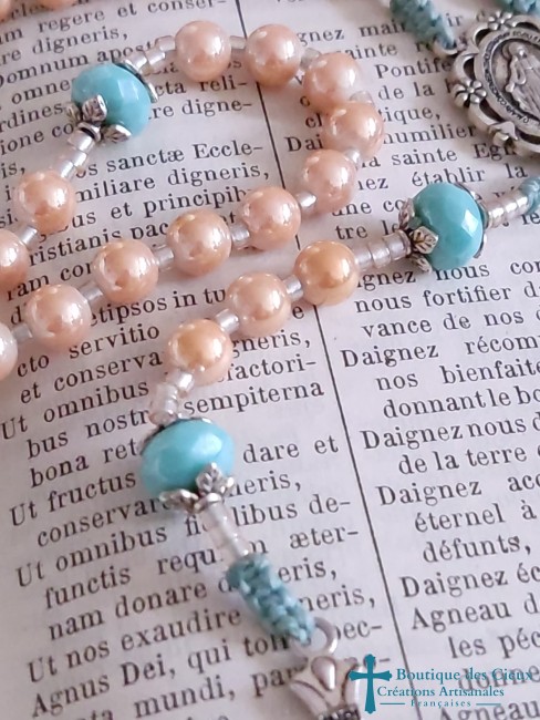 verre nacré orangé