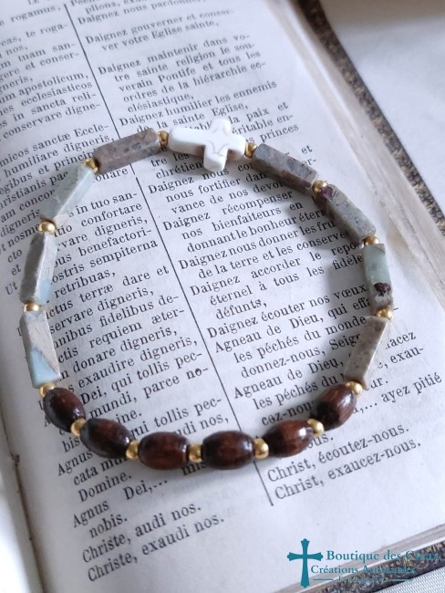 bracelet artisanal en jaspe impérial