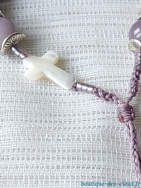 croix en nacre naturelle