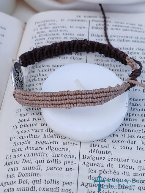 tissage marron clair