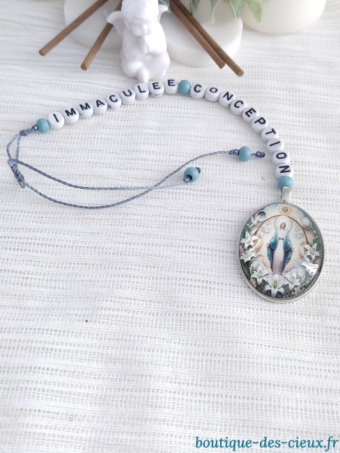 bijou de rétroviseur immaculée conception suspension décorative Sainte Marie