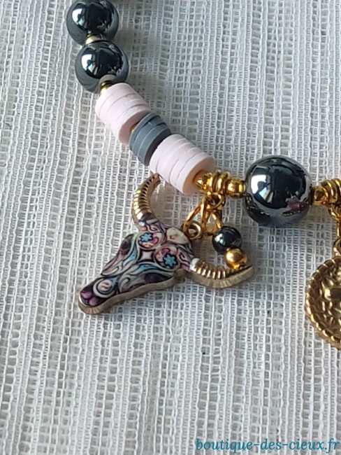 tête de buffle breloque tête de buffle