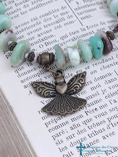 pendentif ange en métal bronze