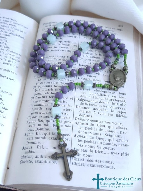 chapelet artisanal en verre