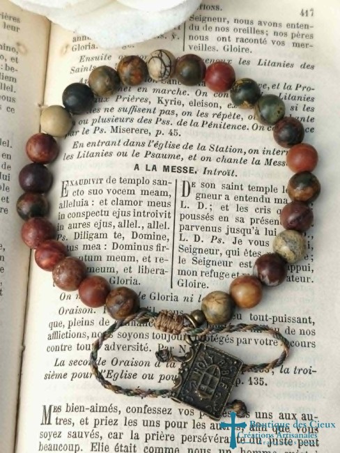 bracelet en jaspe picasso