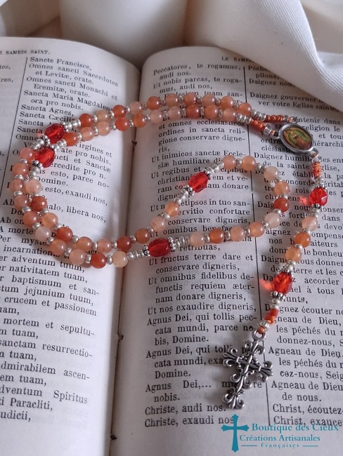 Mini croix argentée pour petit chapelet de poche