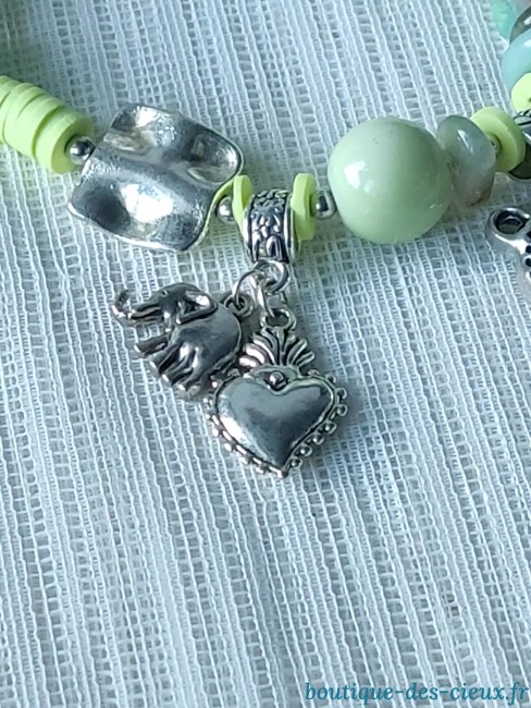 breloque en métal argenté