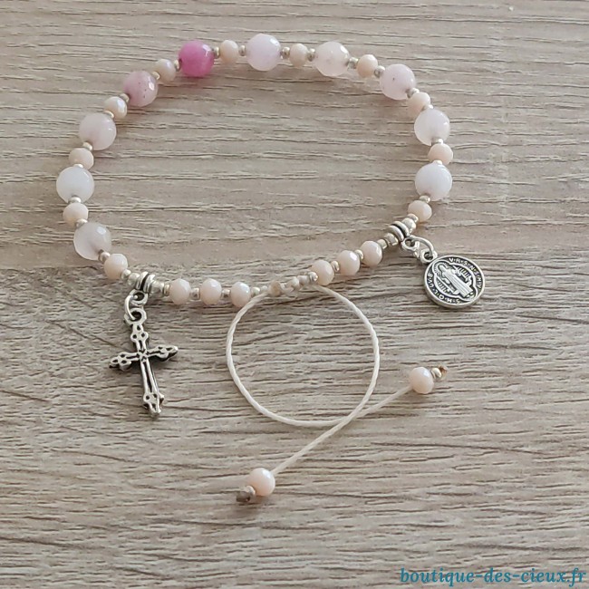 dizainier en quartz rose