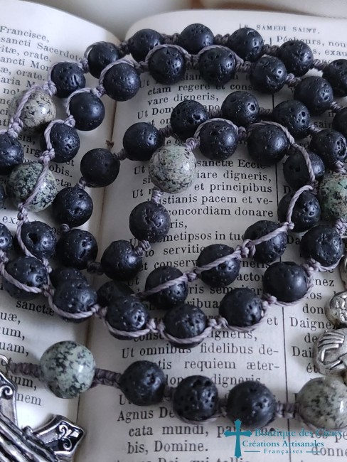 pierre de lave et turquoise africaine