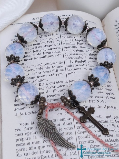 dizainier opalite argenté opalite et métal bronze