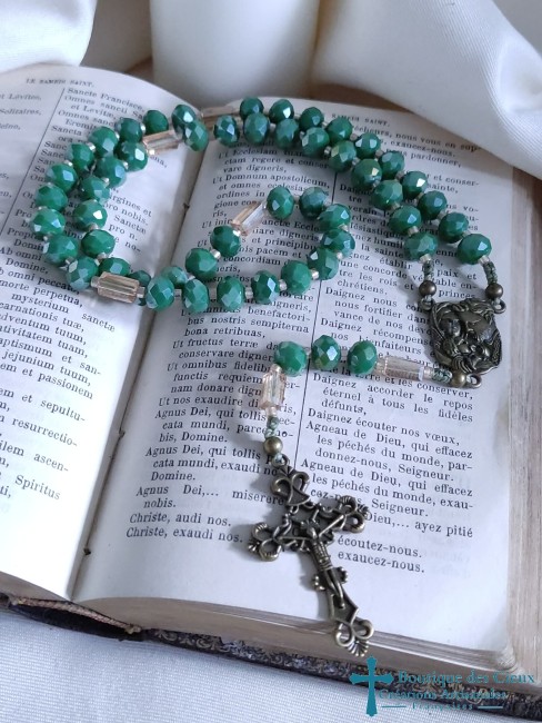 chapelet artisanal de confession catholique