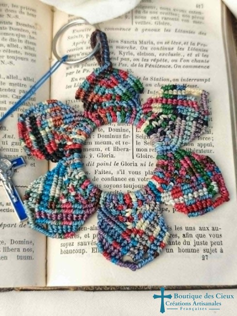 Fleur en macramé