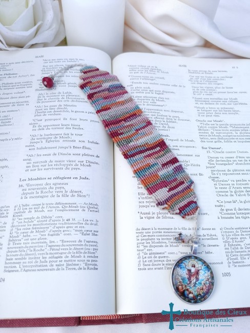 marque page artisanal en macramé