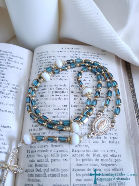 chapelet vert transparent