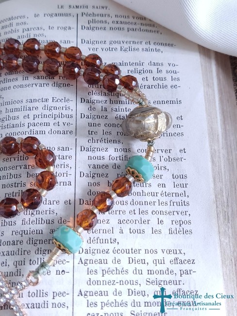 perle en verre artisanal