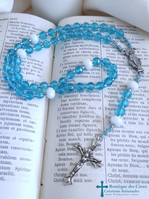 chapelet artisanal en verre