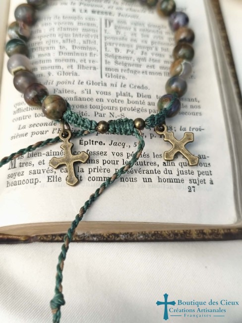 croix en métal bronze