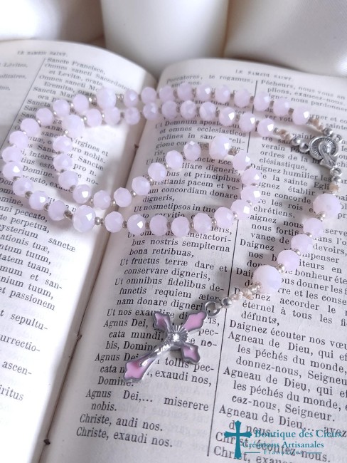 Mini chapelet en verre