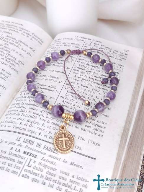 médaille croix dorée