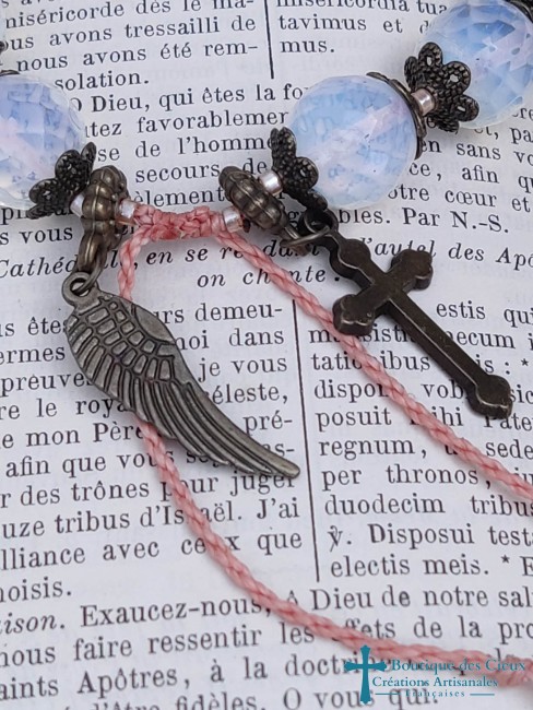 dizainier opalite bronze pendentif religieux