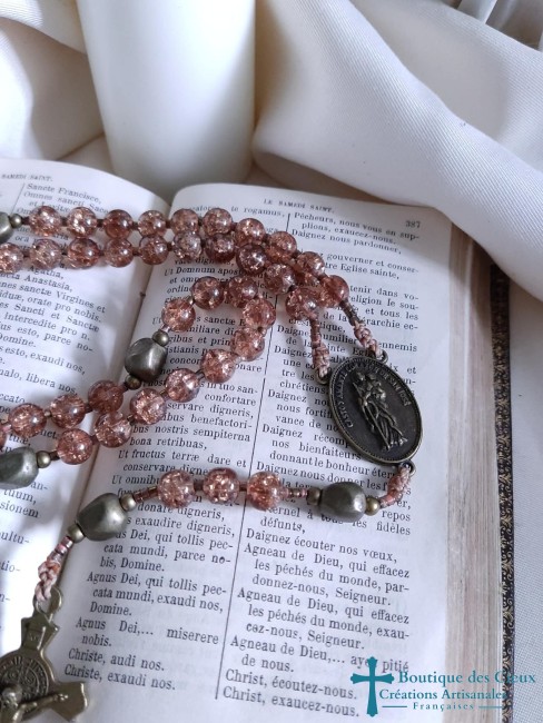 Perles en verre marron