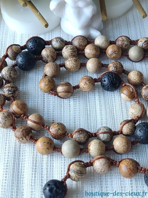 jaspe et pierre de lave