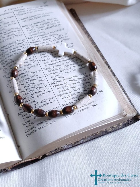 bracelet artisanal en pierre pour homme