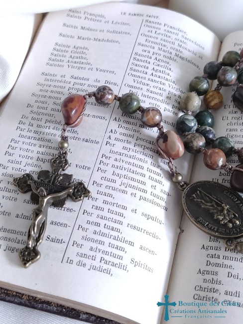 Croix Jésus en métal bronze