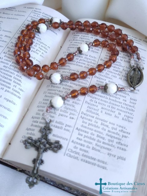 chapelet chrétien artisanal