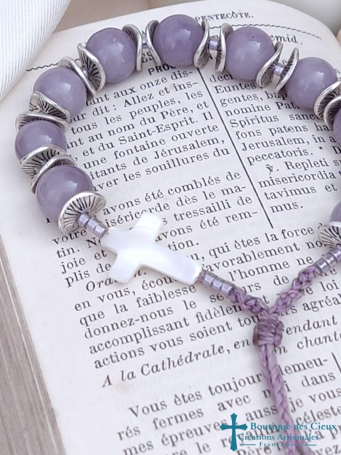 croix en nacre naturelle