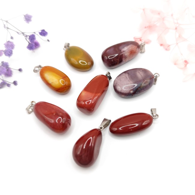 Pendentif pierre jaspe mokaite à petit prix