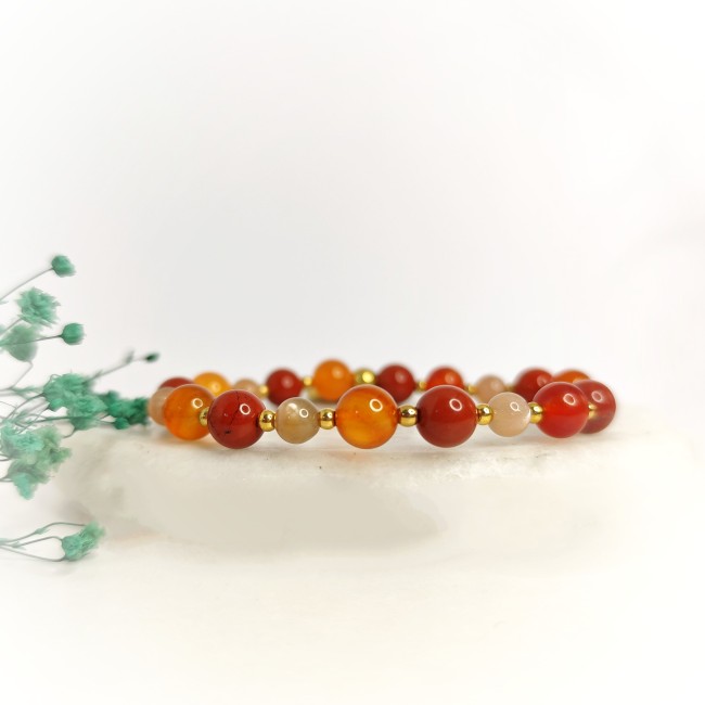 Bracelet en perles naturelles