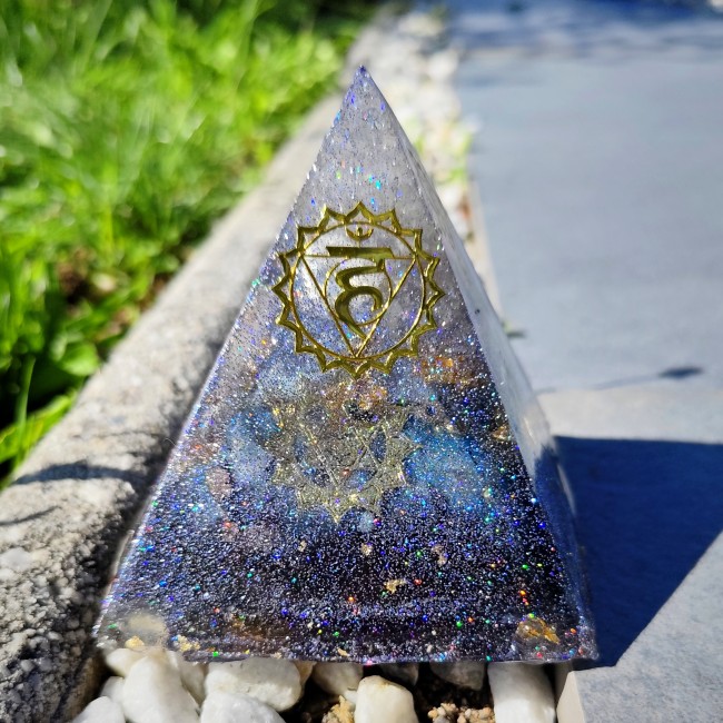 orgonite tourmaline noire et amazonite