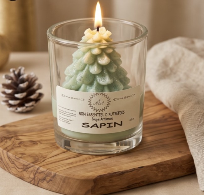 Bougie Sapin de Noel