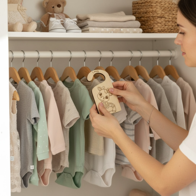 séparateur bébé tenu à la main