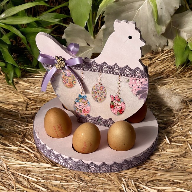 Décoration de table de Pâques porte œufs poule Porte œufs poule décoration table de Pâques