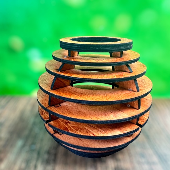 Photophore bois pour décoration scandinave Photophore déco scandinave