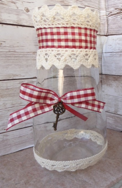 Duo de vases rétro - fabrication artisanale française Duo de vases en verre recyclé - décoration rétro française