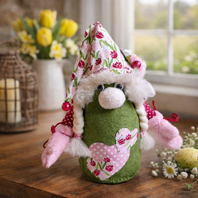 gnome décoratif fait main décoration maison style campagne