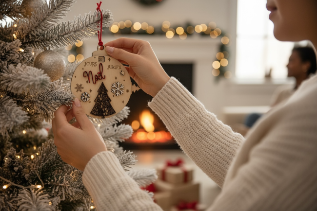 Tradition familiale - sapin à déplacer Utilisation quotidienne du compte à rebours de Noë