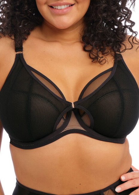Soutien-gorge plunge bonnet F à N KINTAI NOIR