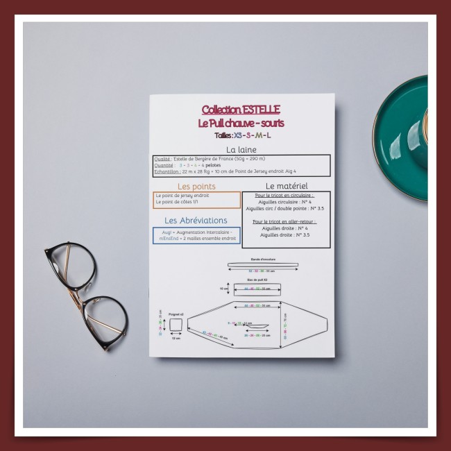 feuille tuto rédigé sur papier en francais