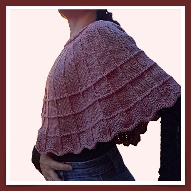 poncho laine mérinos tricoté main - mode femme