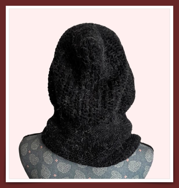 tuto snood a capuche au tricot - mode femme - capuche hivers