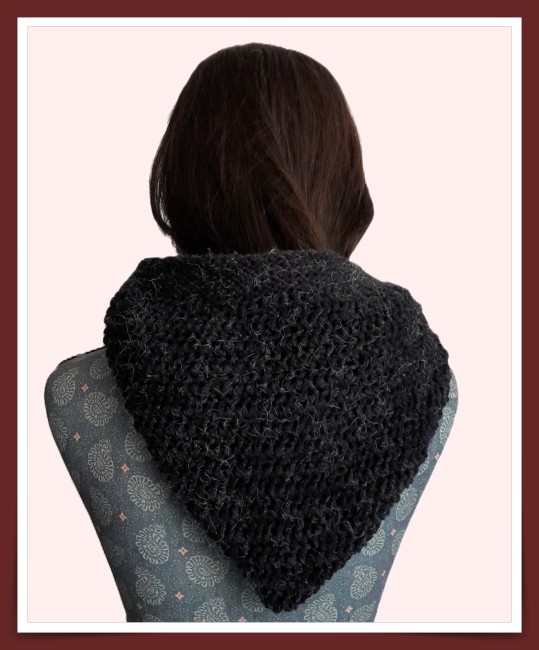 fiche tricot - snood capuche - cagoule femme