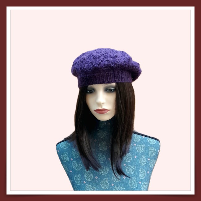 tricot fiche explicative - rédigé en français - beret - tuto gratuit