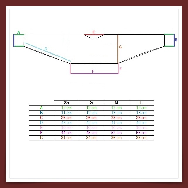 pull chauve-souris ESTELLEschéma