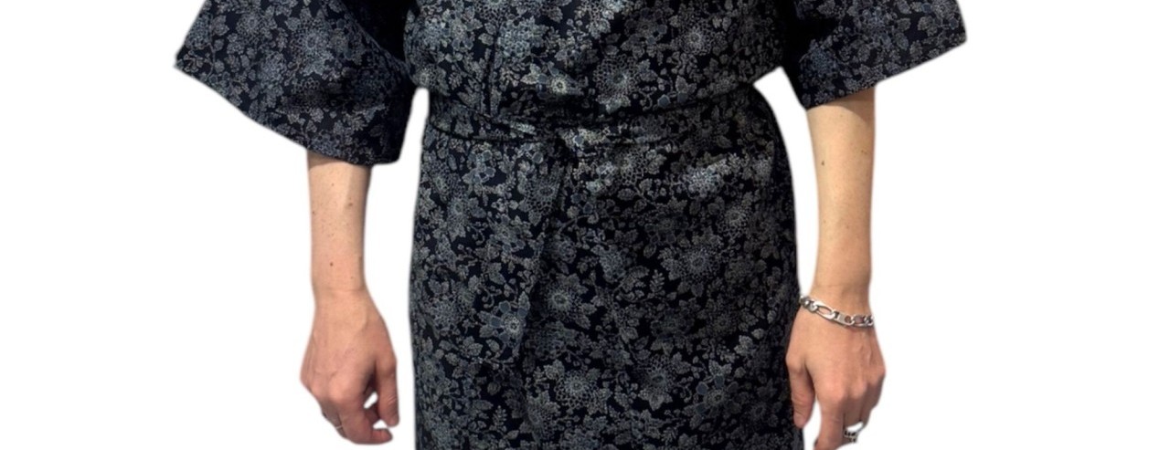 Yukata japonais en coton motifs traditionnels