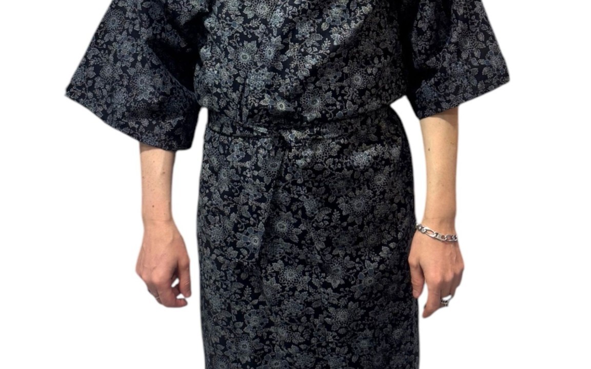 Yukata japonais en coton motifs traditionnels